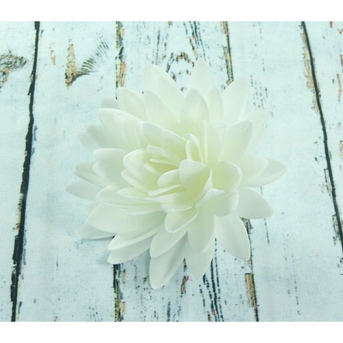 Kwiat waflowy aster biały 1 sztuka